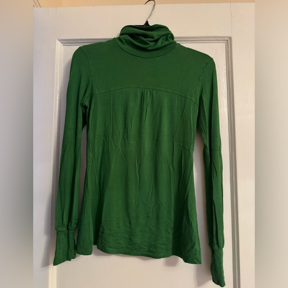 Panic - Turtleneck - viscose green top (size M) - Picture 4 of 5